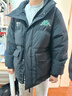 卡帕（Kappa）复古运动羽绒服情侣男女冬连帽550蓬防寒保暖棒球服 K0EZ2YY01D 实拍图