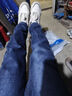真维斯（Jeanswest）王一博代言牛仔裤男秋冬新款天丝舒适修身直筒高端潮牌休闲裤子男 蓝灰【加绒保暖】 29 码(2尺2) 【建议100-110斤】 实拍图