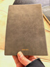 得力（deli）A5时尚印花羊巴皮皮面本工作笔记本办公记事本复古皮面本BP152灰色 实拍图