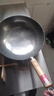 臻三环章丘铁锅炒锅手工锻打铁锅无涂层不易粘锅炒菜锅厨房好物一环轻音 古法原色（适合4-5人） 34cm 实拍图