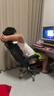 奥伦福特 电脑椅办公椅子电竞椅家用人体工学椅老板椅主播靠背椅皮革转椅 工学椅-黑+搁脚+乳胶+【顶配】 实拍图