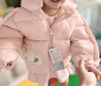 巴拉巴拉童装儿童羽绒服宝宝男女童2025冬装新款婴儿外套保暖上衣泡芙羽绒 粉色小苹果60356-白鸭绒 120 （充绒量106g 适合5-6岁） 实拍图