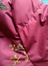 雪中飞中年羽绒服女短款中国风刺绣奶奶冬装显气质獭兔毛骐骥红保暖外套 实拍图