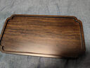 容山堂茗末 整块实木茶盘黑檀木小茶台小号家用干泡盘简约托盘 黑檀木小茶盘-宋韵款 实拍图