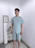 俞兆林男士睡衣100%纯棉夏季薄款短袖短裤家居服26年夏天新款大码可外穿 NSWJH-浅灰色 【亲肤纯棉100%】 XL （建议120-140斤） 实拍图