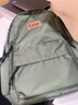 Lee双肩包男大容量初中高中生书包大学生背包女上课户外通勤电脑包 墨绿色【可放15寸电脑】 实拍图