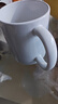 白杯简约陶瓷马克杯家用喝水专用杯早餐杯漱口杯子大容量加厚杯 纯白陶瓷杯【单杯】 1个 320ml 实拍图