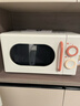 美的小滋味系列快手变频微波炉 20L家用小型 甜甜圈奶油风 转盘式 一级能效 M2H1 乳白色 实拍图
