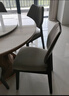 左右家居实木餐椅家用餐桌椅轻奢感意式靠背吃饭酒店餐厅2025新款 岩灰色拆装发货需要组装 e 实拍图