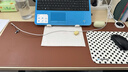 加热桌垫取暖器发热垫暖桌垫加热鼠标垫加热暖手垫加大办公电脑桌面学生写字暖手神器3C认证 3秒速热【咖啡色】99%发热面 80*33-6档数显定时款 实拍图