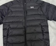 安德玛（Under Armour）UACore男子轻质运动休闲短款鸭绒羽绒服6010876 暴雨灰044 XL 建议拍大一码 实拍图