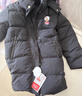 鸭鸭童装羽绒服2024冬季新款儿童宽松男女中大童中长款加厚外套 黑色 150 实拍图
