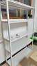 唐辑 书架书柜学生家用落地置物架铁艺图书架子 白色五层120*35*183 实拍图