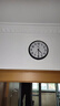 康巴丝（Compas） 挂钟走时客厅办公室钟表挂墙2024新款简约创意时钟时尚石英钟 6881黑色 实拍图