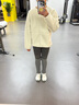 MUJI女式 长毛抓绒 夹克 女短外套 25年冬季 摇粒绒女装 BB2T9C5A 象牙色 M (160/84A) 实拍图
