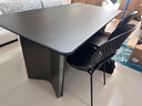 德利丰岩板餐桌家用意式极简现代简约轻奢长方形黑色岩板餐桌高级感桌子 热销升级版-大号桌脚+玻璃复合 1.6米 单餐桌 实拍图