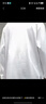 京东京造长袖t恤纯棉重磅圆领男士打底衫男卫衣秋季服饰 白色 M 实拍图