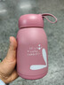【京东物流送货上门】萌萌兔卡通水杯女牛奶玻璃杯创意便携杯子 粉色萌萌兔 330ml 1只 实拍图