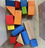 Hape(德国)婴幼儿童拼搭木质积木玩具40粒彩虹积木宝宝新年礼物E8321 实拍图