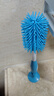 布朗博士奶瓶清洁刷360°旋转硅胶软毛 水杯/奶瓶通用 防刮伤可站立 蓝 实拍图