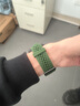 iboann适用小米手环8pro手表带链9pro版洞洞硅胶八九代手腕带男女运动红米watch5/4新款透气 绿色 实拍图