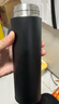 富光保温杯大容量轻量水杯男女学生316不锈钢车载弹盖杯年货礼品定制 绅士黑【316不锈钢+滤网】500ml 实拍图