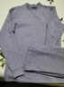 猫人儿童保暖内衣男童加厚秋衣秋裤中大童三层夹棉套装 中领麻灰 180 实拍图