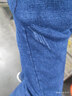 真维斯（Jeanswest）牛仔裤男加绒2025冬季轻商直筒修身保暖牛仔长裤男蓝色加绒32 实拍图