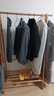 家逸衣帽架实木落地衣架卧室挂衣架可折叠衣架简约衣服架子榉木100CM 实拍图