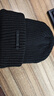 FILA FUSION斐乐潮牌情侣款男士女士针织帽冬季新品休闲帽毛线帽 深黑-BK XS 实拍图