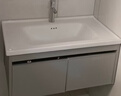 佩氏【上门安装】浴室柜组合智能洗手盆陶瓷一体盆小户型洗脸池洗漱台 轻奢灰70cm吊柜 实拍图