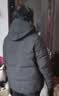 坦博尔羽绒服女短款秋冬连帽宽松保暖女士外套厚TD236356 黑色 180  实拍图