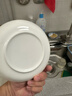 瓷秀源纯白骨瓷盘子简约家用菜盘深盘圆形盘子方盘套装唐山陶瓷餐具 7英寸圆菜盘6个装 实拍图