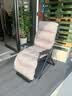 舒康优躺椅午休折叠最新款懒人椅办公室靠背阳台休闲可躺老年人专用椅子 【曜夜黑】+绷带+豪华垫灰 实拍图