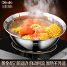 欧乐多（Olodo） 德国316不锈钢汤盆加厚饭盆大汤碗大号酸菜鱼盆面盆大碗多用盆 316抗菌圆盆 可用电磁炉 22cm 1个 实拍图