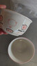 釉下彩可爱卡通碗碟套装家用高颜值陶瓷碗筷盘餐具 2碗2勺 4件套 实拍图