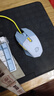 达尔优（dareu）牧马人EM910鼠标 KBS轻量化鼠标 电竞游戏鼠标 有线RGB鼠标 吃鸡鼠标 75g轻量化 冰晶蓝 实拍图