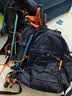 探路者云野登山双肩背包户外15L轻便环保防泼水透气徒步旅行书包 黑色 实拍图