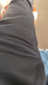 雅鹿休闲西裤男秋冬加绒商务修身西裤弹力通勤西装裤子黑色加绒34 实拍图