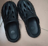 Chokichoki洞洞鞋女夏男外穿沙滩凉鞋防滑厚包头护士凉拖鞋增高踩屎感婚纱鞋 黑色 【男款】 42-43 (270mm) 实拍图