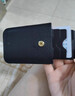 京佳卡包男超薄防盗刷皮层叠式抽拉小卡包男女式小巧卡片包证件卡套防 黑色 实拍图