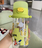 babycare儿童水杯夏季吸管杯学饮杯免拧户外运动直饮幼儿园上学水壶-青色 实拍图