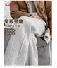 班尼路（Baleno）人字纹阔腿裤女春秋2026新款毛呢开叉裤子女百搭直筒窄版休闲长裤 实拍图