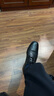 Clarks其乐泰顿系列男士德比鞋布洛克正装商务舒适皮鞋男 黑色 261103508 （加宽楦） 40 实拍图
