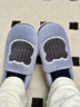 京东京造家居包脚棉拖鞋 轻简毛绒保暖包跟棉拖鞋男款 灰色44-45  JZ-3222 实拍图