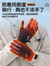 李宁（LI-NING）骑行手套冬季男女保暖加绒电动摩托自行车手套防冻防寒风登山滑雪 实拍图