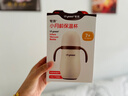 世喜小月龄保温杯316L不锈钢吸管水杯保温奶瓶棕杯套+鸭嘴+直饮吸管 实拍图