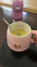 乐扣乐扣400ml养生杯烧水杯 迷你养生壶牛奶神器热奶杯电煮杯电炖杯电热水杯旅行加热水杯户外电热水杯 粉色单机款- 0.4L 实拍图