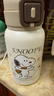 史努比（SNOOPY）双盖儿童保温杯吸管直饮两用水杯316不锈钢学生杯子520ML大容量咖 实拍图
