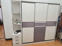志磊【包安装】衣柜卧室两门移门衣橱简易储物推拉门大衣柜 【1.8米主柜】+顶柜+边柜 3门 实拍图
